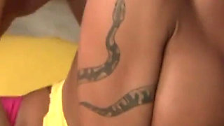 Mahina Zaltana sucks up and does handjob with big dick