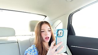 Blonde lady is going to suck dick and get off with hard sex