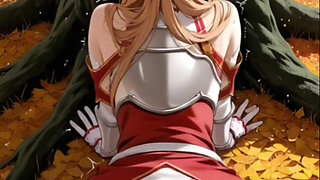 Hentai anime - Asuna and her big ass gets penetrated