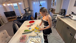 I caught my maid satisfying herself and this shameless babe asked for help