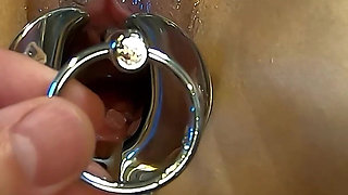 Japanese Slave Training: Dildo Machine - Vaginal Speculum Open Vagina - Urethral Training -