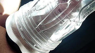 Mopping with fleshlight ice bottom