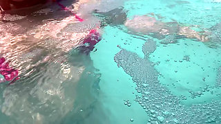 Artemisia Love Showing Her Perfect Tits in a Micro Bikini Underwater