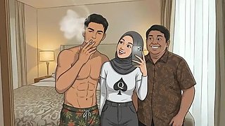 Asian MILF Wife Cuckold Story - She Craves a Muscular Boyfriend with a Big Dick