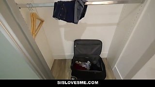 Splendid stepsis unwraps down and finger fucks herself trio scenes in 1