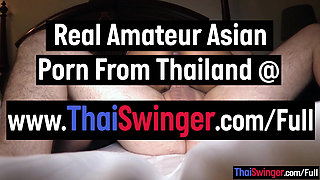 Curvy Thai maid Joon Mali makes white guy farang cheat with her