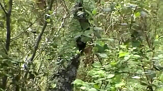 Lady in Outdoor Piss Pants