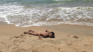 Real Amateur Couple Fucking in Beach - Doggy Style & Blowjob