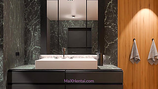 College Girl Huge Squirting Orgasm after Yoga Lesson (Full 3D Animation) HQ