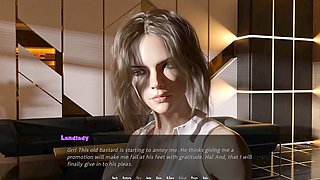 3D hentai anime featuring a busty mom in glasses getting down and dirty