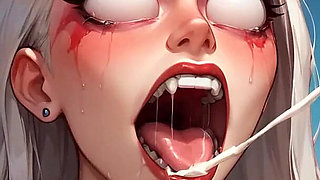 Milk Spray Orgasm: White Elf Goddess' Mind Break Hymen Assault