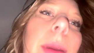 Sneaky Cheating Car Sex and Cum Filled Pussy Eating