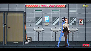 Busty Shop Clerk Adult Encounter - Pixel Hentai Game Scenes