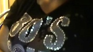 BBW Colombian Plays with Her Big Tits on Webcam