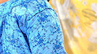 Huge Hanging Milky Tits & Ass Hot Indonesia Muslim Aunty Clean My Room & Try to Seduce Me for Sex