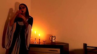 Witch Gives Brother Twin a Blowjob - Halloween Heat