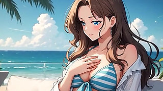 AI Generated Cartoon content, Uncensored video of 18 Year old Anime Girl, 3D Cartoon on closeup by Kiidzy Animates