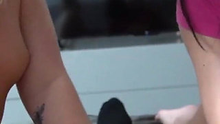 My Step Sister and Her Two Friends Give Me My First Blowjob Ever- Triple Blowjob
