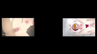 Sexual encounter between 2D animated Steve and armless, legless Alex in Minecraft hentai porn