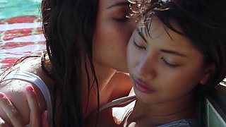 Thai teen nstripping her cute asian GF