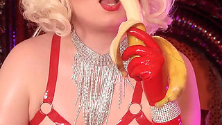 Femdom POV cuckold video from latex mistress