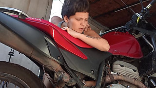 I Put the to Suck in the Garage While My Wife Is Watching TV with Her Wife