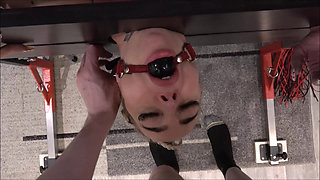 Sex Slave in Pillory Used and Inseminated