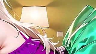 This Gorgeous Anime Beauty Can’t Get Enough - Wild Bedroom Ride Compilation.