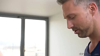 Petite latin crammed with Big Cock cum inside - Dane Jones
