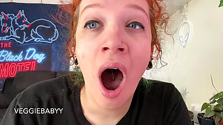 Tired Girl Yawns While Getting Ready