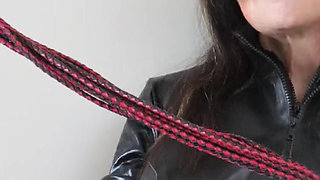DomLadyMia-SlaveOfM Red welts for the whipped slave Part1