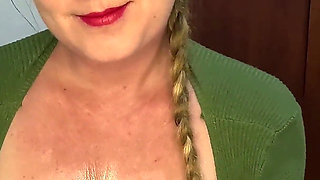 Sexy Oiled Titjob with Noisy Neighbours