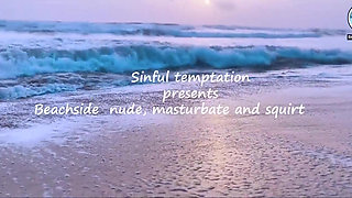 Public Beach Masturbate and Squirt