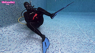 Vintage Mask & 8mm Wetsuit Underwater Scuba Bliss