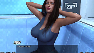 Stranded in Space - Indian MILF with Big Tits Moans While Getting a Massage