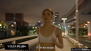 BLACKEDRAW Petite Cutie Momo Sakura Meets Handsome Stranger And Has Amazing BBC Workout: Porn