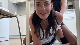 Horny Check And Wet Checkmate From My Cleaning Lady - Hungry Kitty