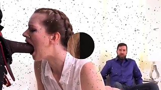 Awesome amateur full blowjob with facial cumshot