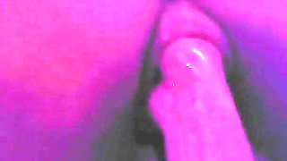Riding V's Fist with My Pumped Swollen Pussy in the Dark
