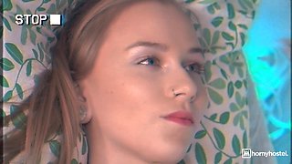 Alluring blonde experiences intense bukkake cowgirl with massive dick and desire