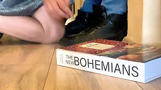 The pizza delivery boy spilled sauce on my pizza.