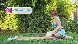 Outdoor Yoga and Stretching with Siri Dahl - Too Hot for Youtube