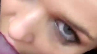 Brunette babe is licking and fingering wet pussy in POV