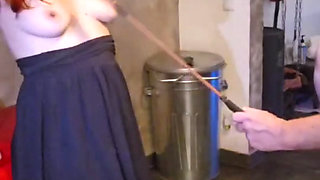 Testing Tools on Tits in BDSM Appartment - Floggers, Crops, Paddle