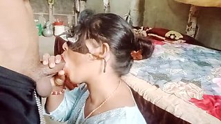 Indian college girl in school uniform kisses the ground for her teacher - Desi student Aisha sucks and strips