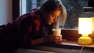 Lily Chey Surrenders to Erotic Blonde Milk Passion