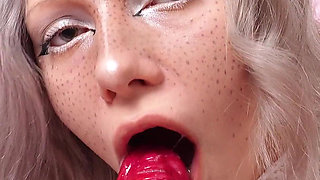 Enjoy a Sloppy Blowjob, Sex Between the Legs, Riding a Dildo and a Footjob - Everything Is Covered in Cum!