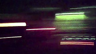 Hot Girls Flash Pussy in Car Night Drive
