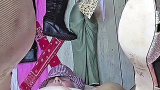 High Heels Whore Gets Fucked by 12 in the Store