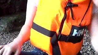 Lifejacket and Jeans on the Beach